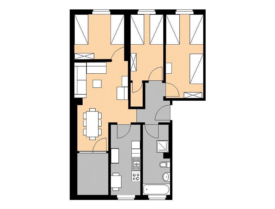 M M Central Apartments Gruppen, Handwerker Und Monteure Budget Berlin Extérieur photo